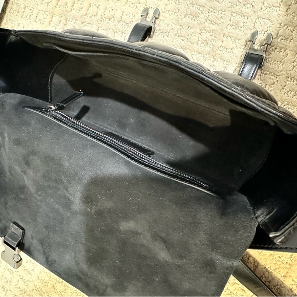 Christian Dior Small Diorcamp Bag Macrocannage Balck Leather Gunmetal Hardware - Picture 3 of 15